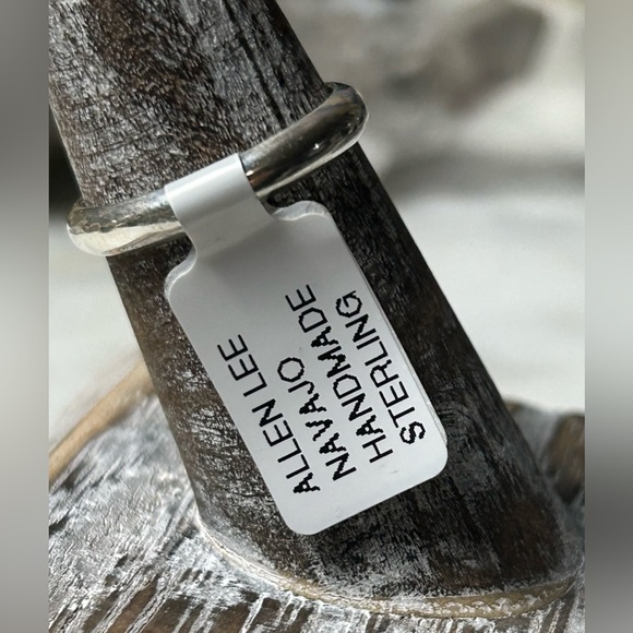 NWT Allen Lee Navajo Handmade SS Sonoran Gold Turquoise - Picture 2 of 10